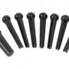 FENDER BRIDGE PIN SET BLACK W/DOTS