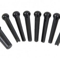 FENDER BRIDGE PIN SET BLACK W/DOTS