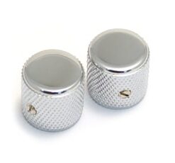 FENDER BARREL KNOBS CHROME