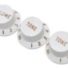 FENDER KNOBS SET STRAT WHITE