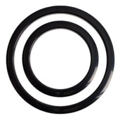 GIBRALTAR 6 IN. BLACK PORT HOLE RINGS