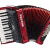 HOHNER BRAVO II 48 RED SILENT KEY