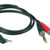 KLOTZ AY5A0300 ANGLED Y-CABLE 3M