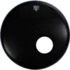 REMO 22"EBONY AMBASSADOR 10"HOLE