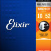 Elixir 12077 Nanoweb Coated Electric Guitar Strings 10-52