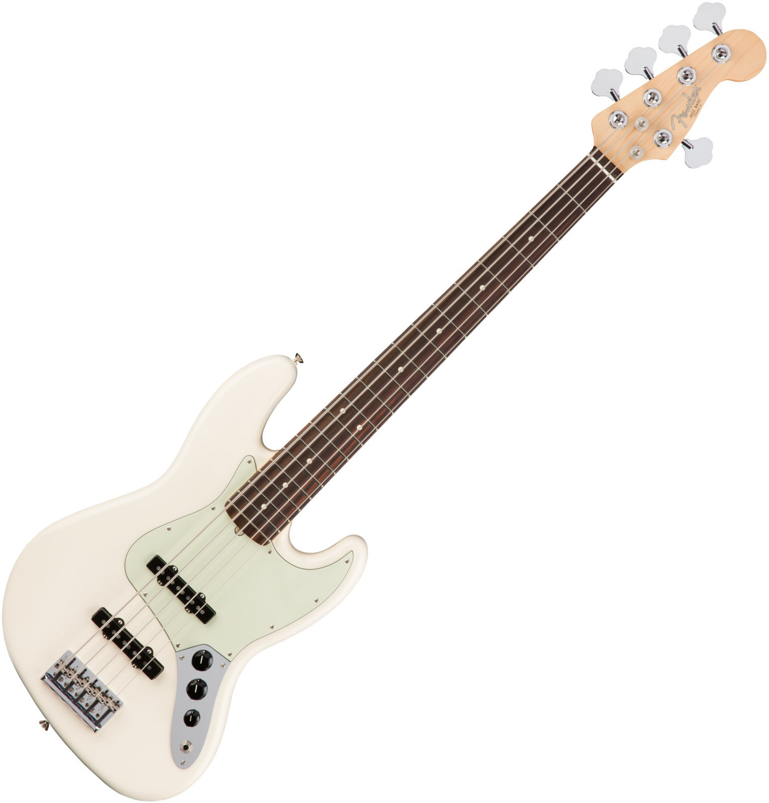 FENDER AMERICAN PRO JAZZ BASS 5 STRING RW OLYMPIC WHITE