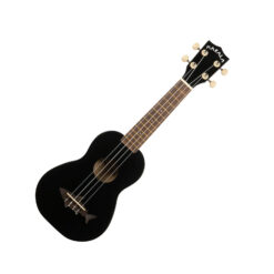 Makala Shark MK-SS-BLK - Black Soprano Shark Ukulele, with Tote Bag