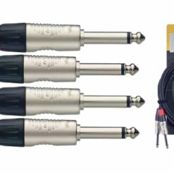 STAGG NTC-3PR TWIN CABLE PLUG-PLUG