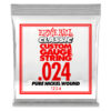 ERNIE BALL .024 PURE NICKEL WOUND SINGLE