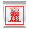 ERNIE BALL .038 PURE NICKEL WOUND SINGLE