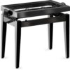 STAGG PB45 BLACK POLISHED PIANO BENCH