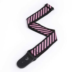 PLANET WAVES 50SJP02 STRIPED JAQUARD STRAP PINK