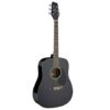 STAGG SA20D BLACK DREADNOUGHT GUITAR