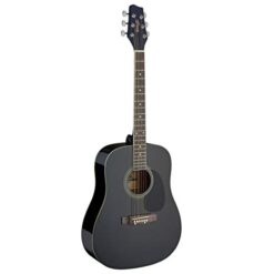 STAGG SA20D BLACK DREADNOUGHT GUITAR