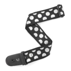 PLANET WAVES STRAP LARGE POLKA SILVER DOTS