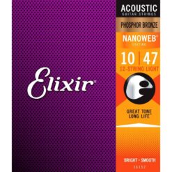 ELIXIR ACOUSTIC NANOWEB PHOS BRONZE 10-47 12string set