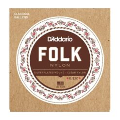DADDARIO EJ32C BALL-END FOLK NYLON