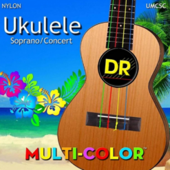 DR STRINGS UKULELE MULTI-COLOR SOPRANO CONCERT