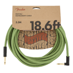 FENDER 18.6" ANG CABLE PURE HEMP GREEN