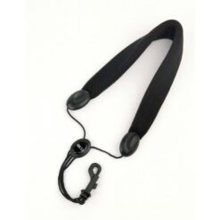DADDARIO WOODWINDS RICO SLA18 PADDED NECK STRAP FOR TENOR OR BARITONE SAXOPHONES BLACK