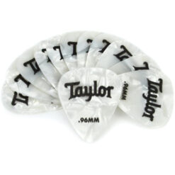 TAYLOR CELLULOID 351 PICKS WHITE PEARL 0.96MM 12-PACK