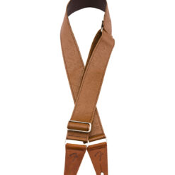 FENDER TOOLED LEATHER GUITAR STRAP BROWN