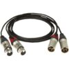 KLOTZ SXX-075 BALANCED STEREO TWINCABLE WITH NEUTRIK XLR