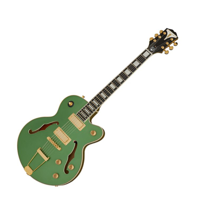 EPIPHONE UPTOWN KAT ES EMERALD GREEN METALLIC