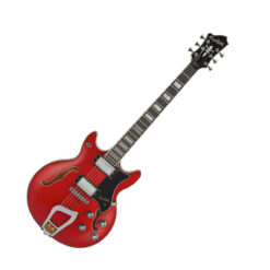 HAGSTROM ALVAR ELECTRIC GUITAR WILD CHERRY TRANSPARENT