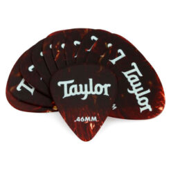 TAYLOR CELLULOID 351 GUITAR PICKS 12-PACK TORTOISE SHELL .46MM