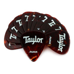 TAYLOR CELLULOID 351 GUITAR PICKS 12-PACK TORTOISE SHELL .96MM