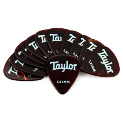 TAYLOR CELLULOID 351 GUITAR PICKS 12-PACK TORTOISE SHELL 1.21MM