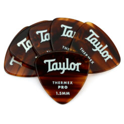 TAYLOR PREMIUM DARKTONE 346 THERMEX PRO GUITAR PICKS 6-PACK TORTOISE SHELL 1.50MM