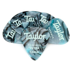TAYLOR PREMIUM DARKTONE 351 THERMEX ULTRA GUITAR PICKS 6-PACK ABALONE 1.00MM