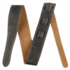 FENDER GENUINE 2" ROAD-WORN LEATHER GUITAR STRAP BLACK