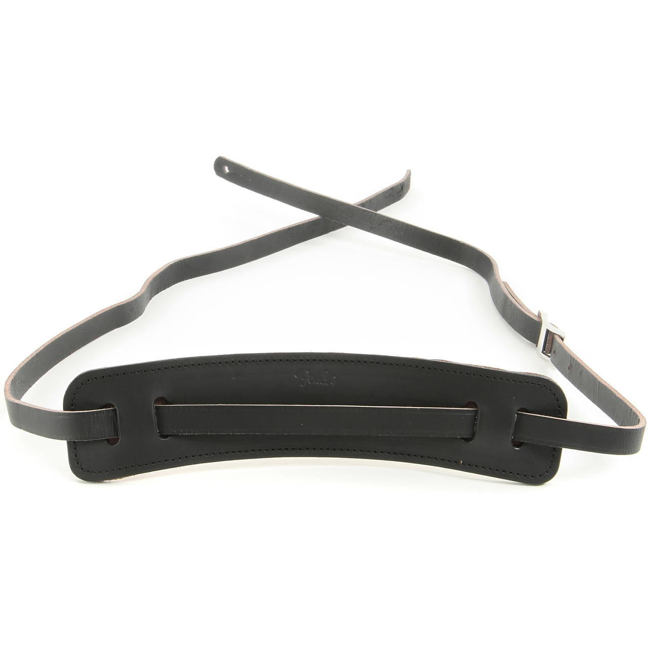 FENDER SUPER DELUXE VINTAGE STYLE LEATHER GUITAR STRAP BLACK