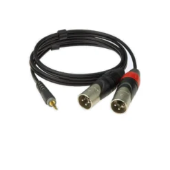 KLOTZ AY9-0200 LIGHTWEIGHT Y-CABLE MINI JACK 3.5MM 2 X XLR CABLE 2M