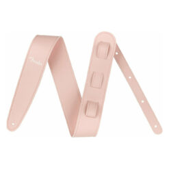 FENDER VEGAN LEATHER GUITAR STRAP SHELL PINK