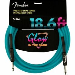 FENDER PROFESSIONAL 5.5M GLOW-IN-THE-DARK CABLE BLUE