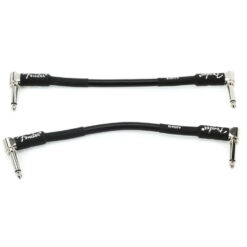FENDER PROFESSIONAL SERIES INSTRUMENT CABLE 15CM BLACK 2-PACK