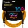 Fender 099-0810-113 Professional 10' Glow-In-The-Dark Cable, Orange