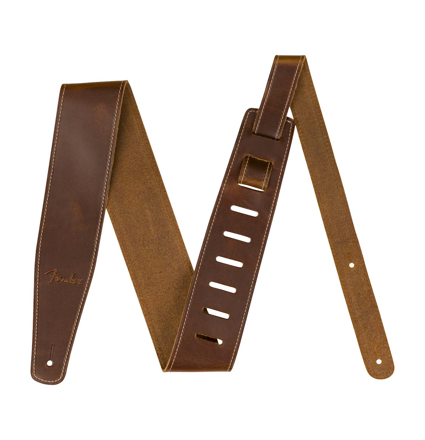 FENDER GENUINE BROKEN-IN LEATHER STRAP TAN