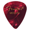 FENDER PREMIUM CELLULOID 351 SHAPE PICKS MEDIUM RED MOTO 12-PACK