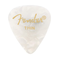 FENDER PREMIUM CELLULOID 351 SHAPE PICKS THIN WHITE MOT0 12-PACK