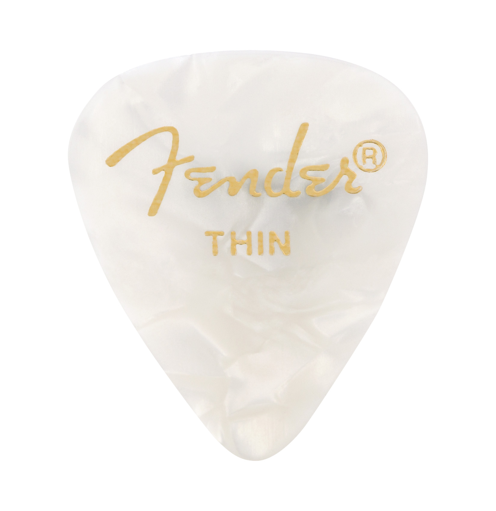 FENDER PREMIUM CELLULOID 351 SHAPE PICKS THIN WHITE MOT0 12-PACK