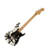 EVH STRIPED SERIES ELECTRIC GUITAR IN BLACK & WHITE STRIPES RELIC W/GIG BAG