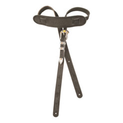 GRETSCH VINTAGE TOOLED LEATHER ADJUSTABLE GUITAR STRAP BLACK