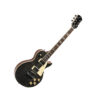 STAGG DELUXE SERIES ELECTRIC GUITAR WITH AAA FLAMED MAPLE TOP BLACK
