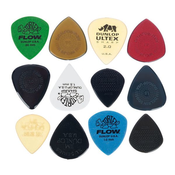 DUNLOP MEDIUM/HEAVY GUITAR PICK VARIETY PACK (12 PCS)