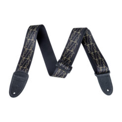 GRETSCH ALTERNATING BLACK PENGUINS STRAP GOLD